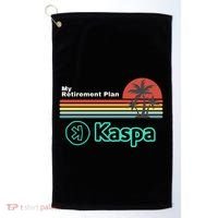 Kaspa Crypto My Retirement Plan Kaspa Miner Kaspa Mining Crypto Bullrun Golf Towel thumb 0