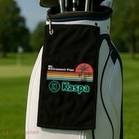 Kaspa Crypto My Retirement Plan Kaspa Miner Kaspa Mining Crypto Bullrun Golf Towel thumb 2