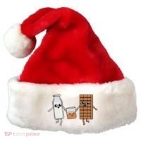 Kawaii Chocolate Milk Chocolate Milk Lover Santa Hat thumb 0