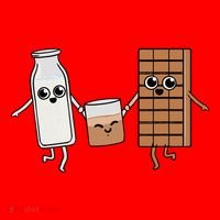 Kawaii Chocolate Milk Chocolate Milk Lover Santa Hat thumb 1