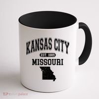 Kansas City Missouri Est 1889 Varsity Coffee Mug thumb 1