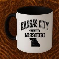 Kansas City Missouri Est 1889 Varsity Coffee Mug thumb 2