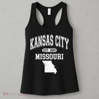 Kansas City Missouri Est 1889 Varsity Women's Tank Top thumb 3