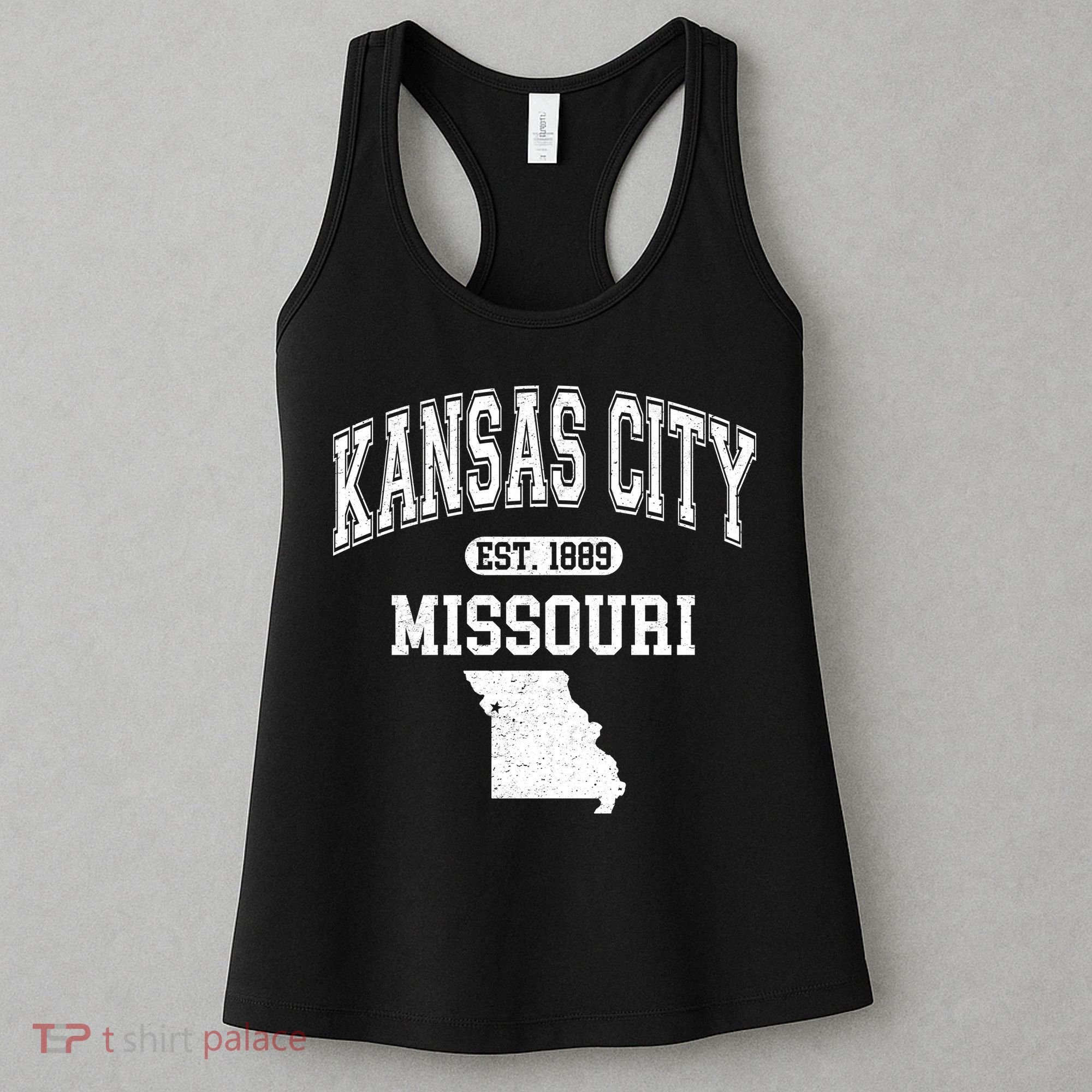 Kansas City Missouri Est 1889 Varsity Women's Tank Top