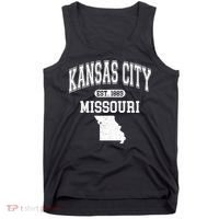 Kansas City Missouri Est 1889 Varsity Tank Top thumb 0