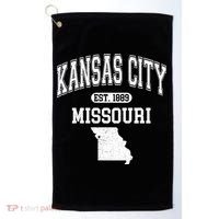 Kansas City Missouri Est 1889 Varsity Golf Towel thumb 0