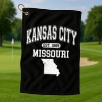 Kansas City Missouri Est 1889 Varsity Golf Towel thumb 1