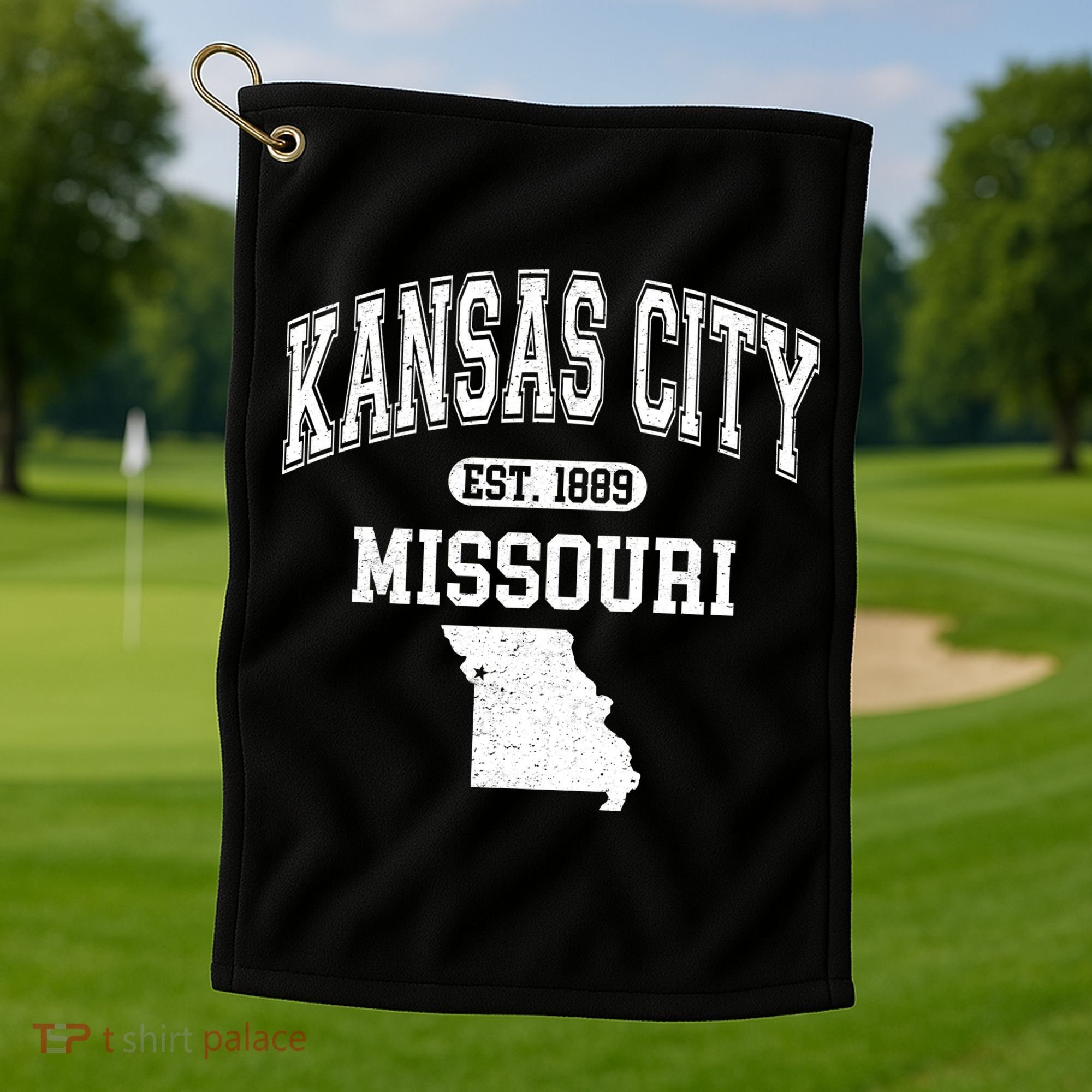 Kansas City Missouri Est 1889 Varsity Golf Towel