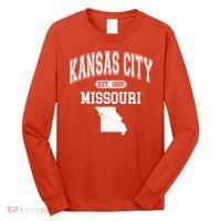 Kansas City Missouri Est 1889 Varsity Long Sleeve Shirt thumb 0