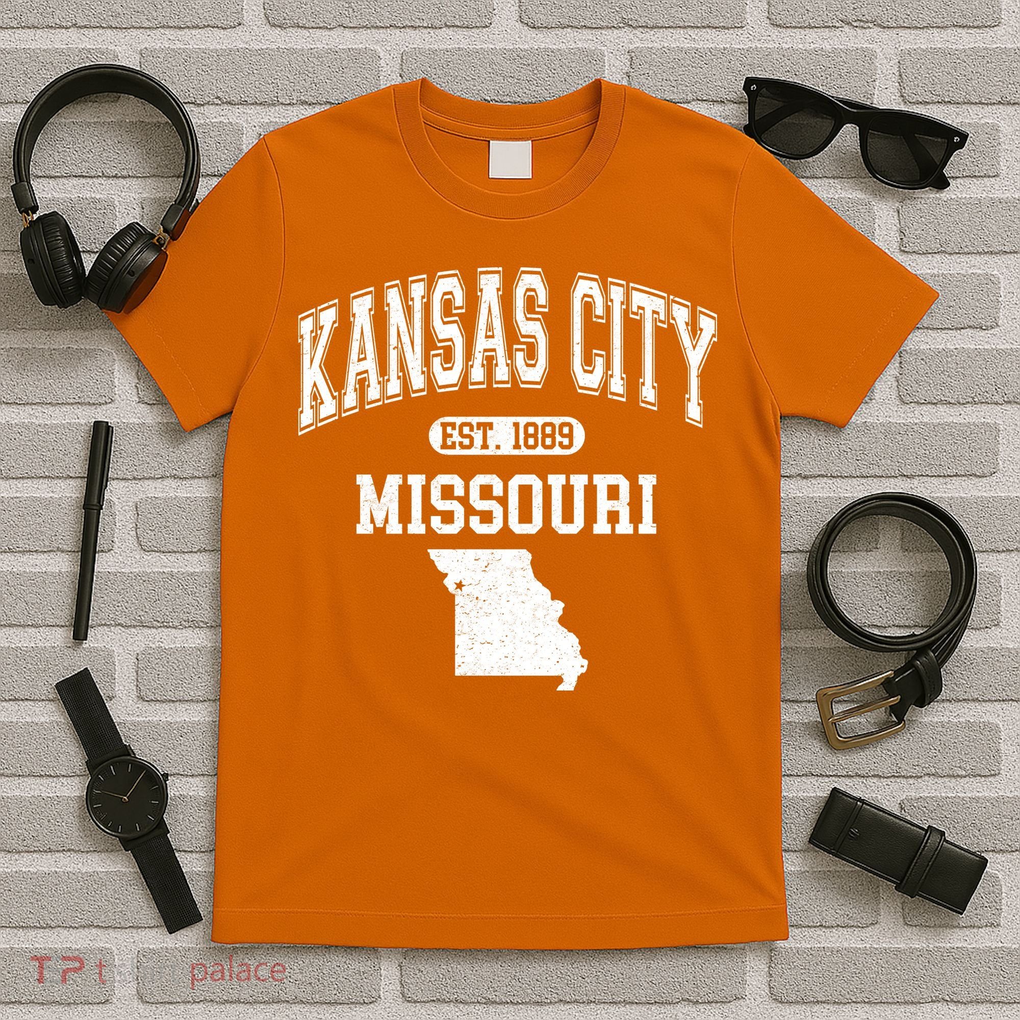 Kansas City Missouri Est 1889 Varsity T-Shirt