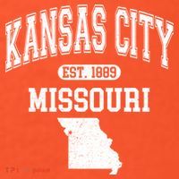 Kansas City Missouri Est 1889 Varsity Mousepad thumb 1