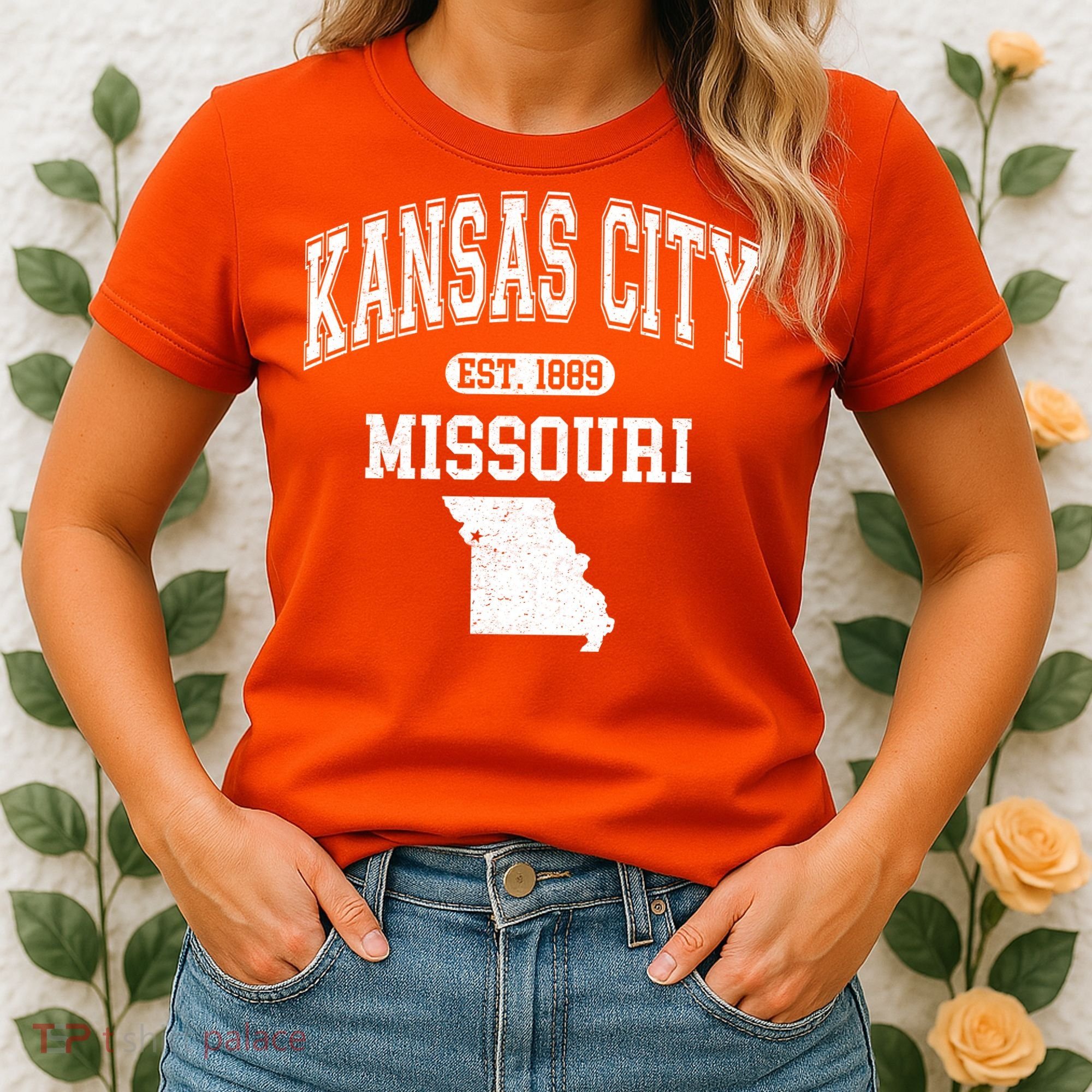 Kansas City Missouri Est 1889 Varsity Women's T-Shirt