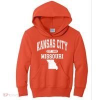 Kansas City Missouri Est 1889 Varsity Kids Hoodie thumb 0