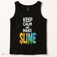 Keep Calm And Make Slime Tank Top thumb 2