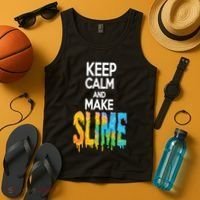 Keep Calm And Make Slime Tank Top thumb 4