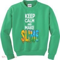 Keep Calm And Make Slime Kids Sweatshirt thumb 0