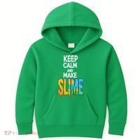 Keep Calm And Make Slime Kids Hoodie thumb 0