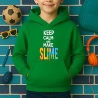 Keep Calm And Make Slime Kids Hoodie thumb 2