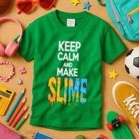 Keep Calm And Make Slime Kids T-Shirt thumb 3