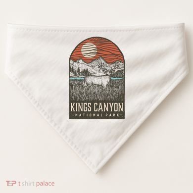 Kings Canyon National Park USA-Made Doggie Bandana