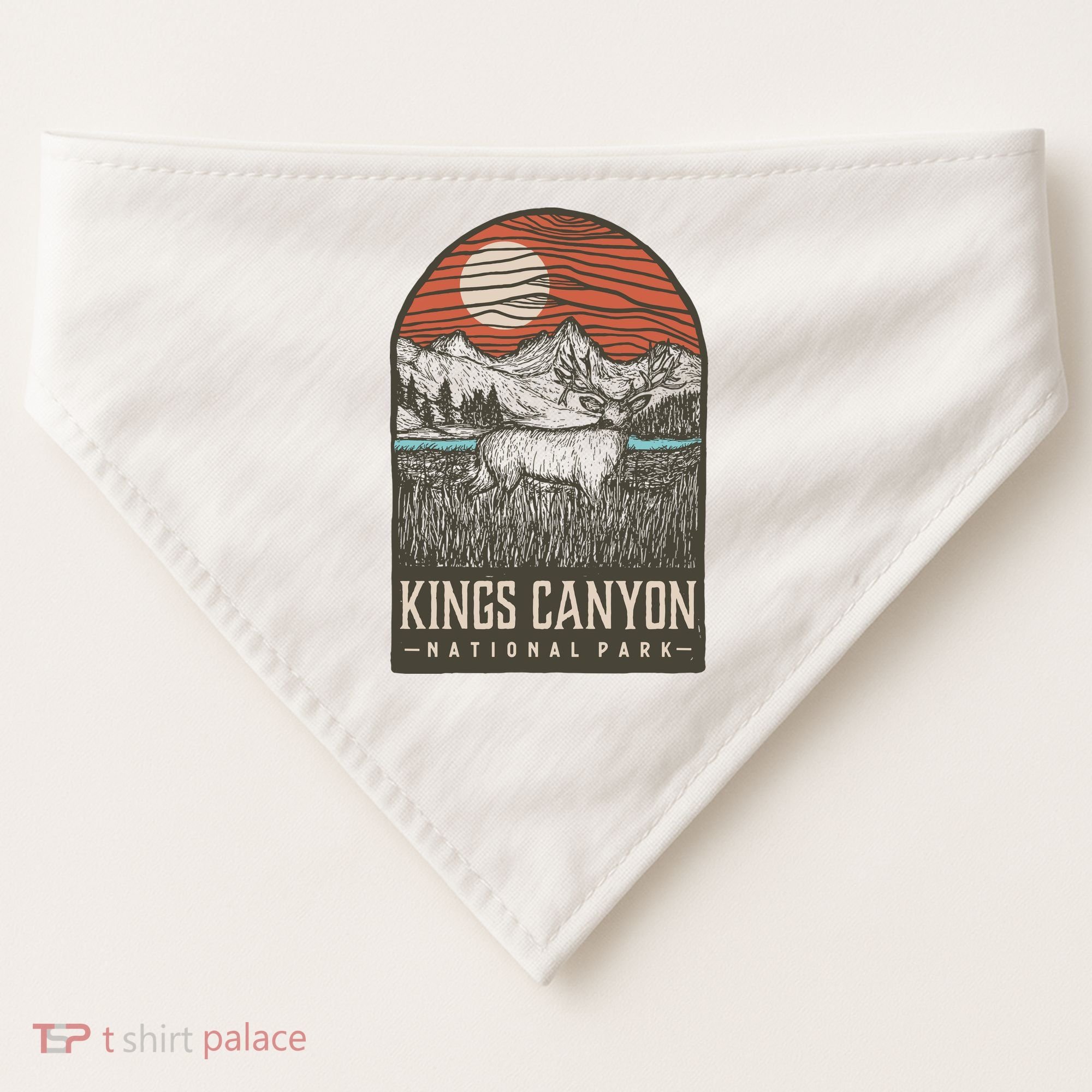 Kings Canyon National Park USA-Made Doggie Bandana