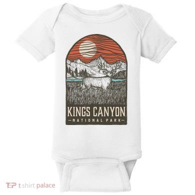 Kings Canyon National Park Baby Bodysuit