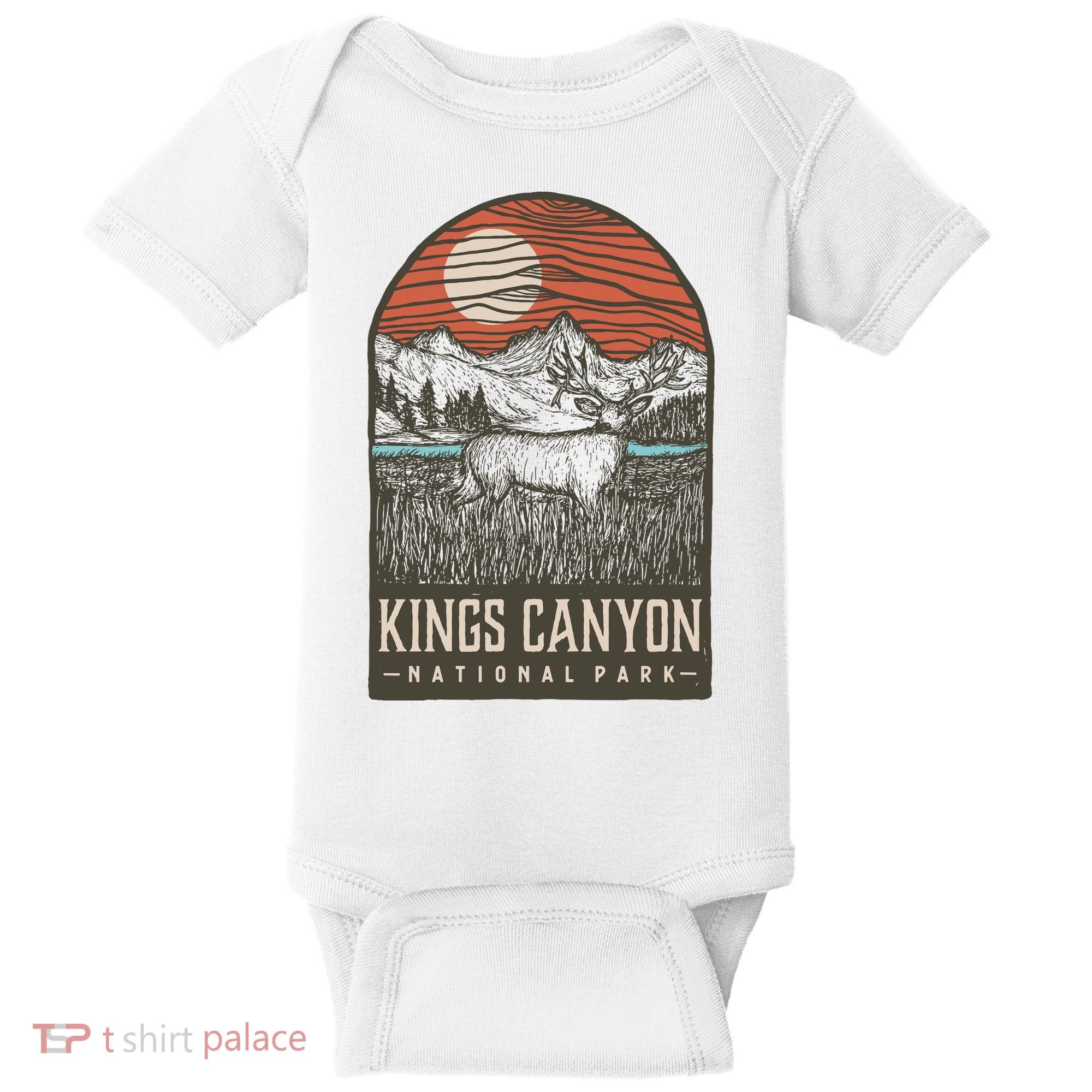 Kings Canyon National Park Baby Bodysuit