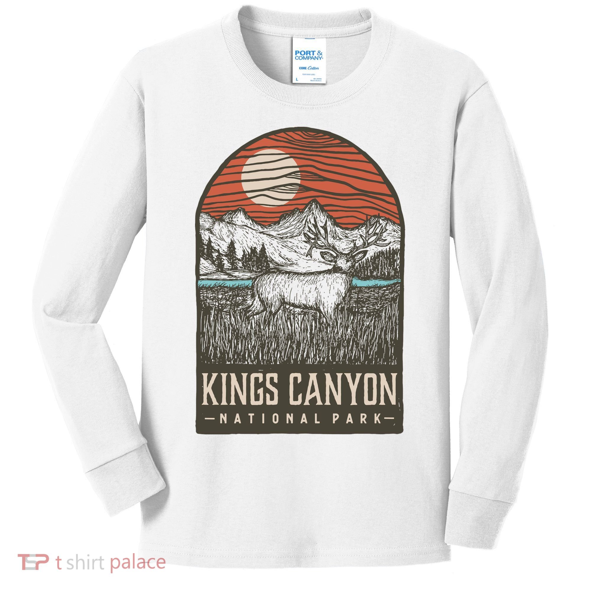 Kings Canyon National Park Kids Long Sleeve Shirt
