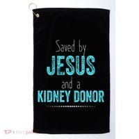 Kidney Christian Organ Donor Transplant Golf Towel thumb 0