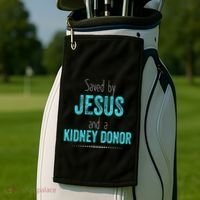 Kidney Christian Organ Donor Transplant Golf Towel thumb 2
