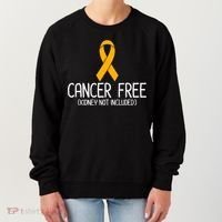 Kidney Cancer Orange Ribbon Awareness Survivor Gift Women's Sweatshirt thumb 0
