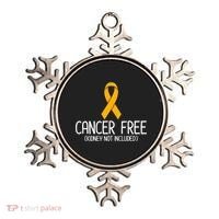 Kidney Cancer Orange Ribbon Awareness Survivor Gift Ornament thumb 0