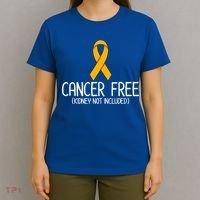 Kidney Cancer Orange Ribbon Awareness Survivor Gift T-Shirt thumb 4