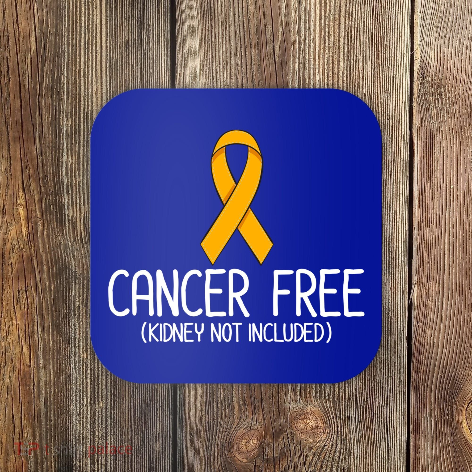 Kidney Cancer Orange Ribbon Awareness Survivor Gift Coaster