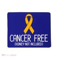 Kidney Cancer Orange Ribbon Awareness Survivor Gift Mousepad thumb 0