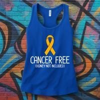 Kidney Cancer Orange Ribbon Awareness Survivor Gift Women's Tank Top thumb 3