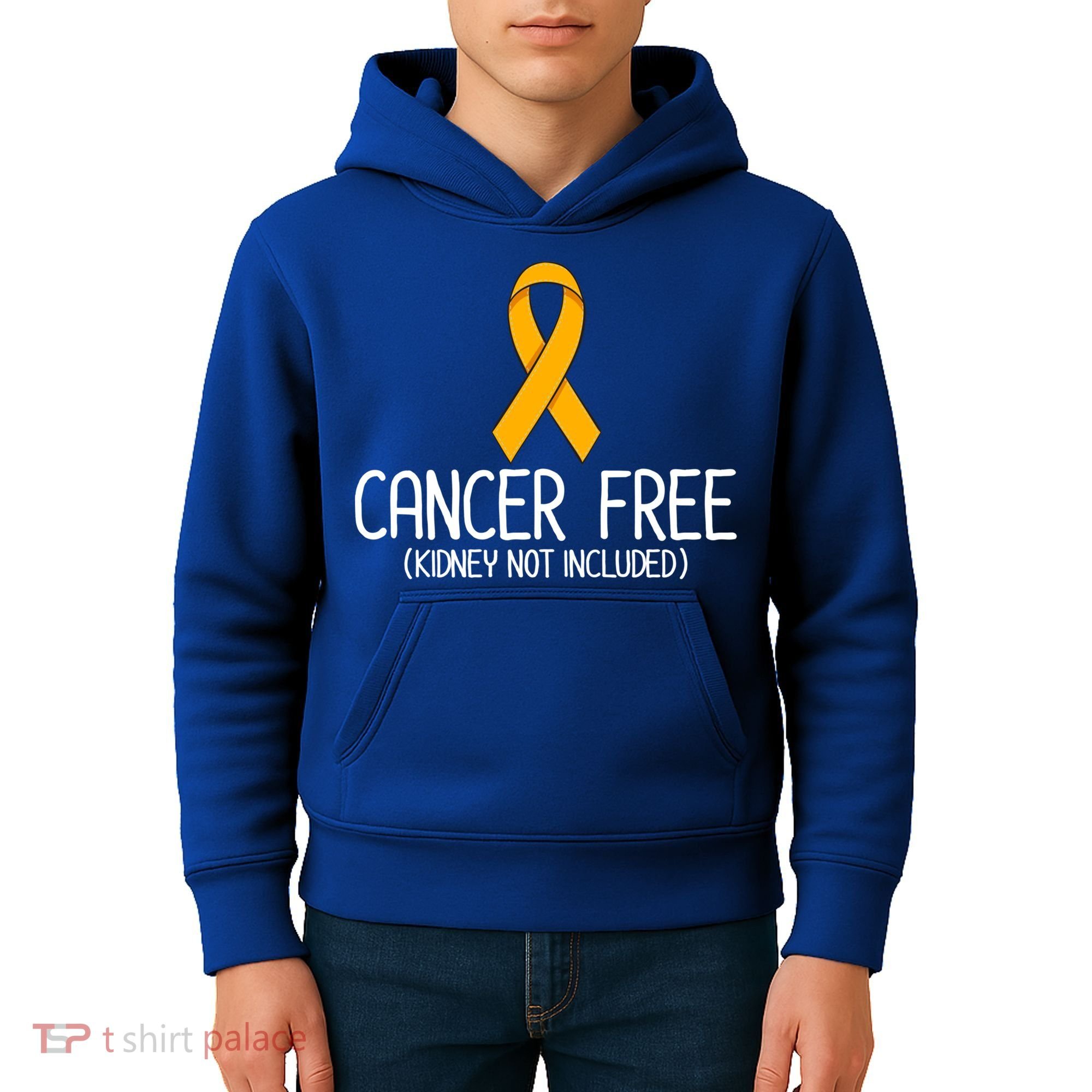 Kidney Cancer Orange Ribbon Awareness Survivor Gift Kids Hoodie