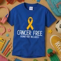 Kidney Cancer Orange Ribbon Awareness Survivor Gift Kids T-Shirt thumb 3