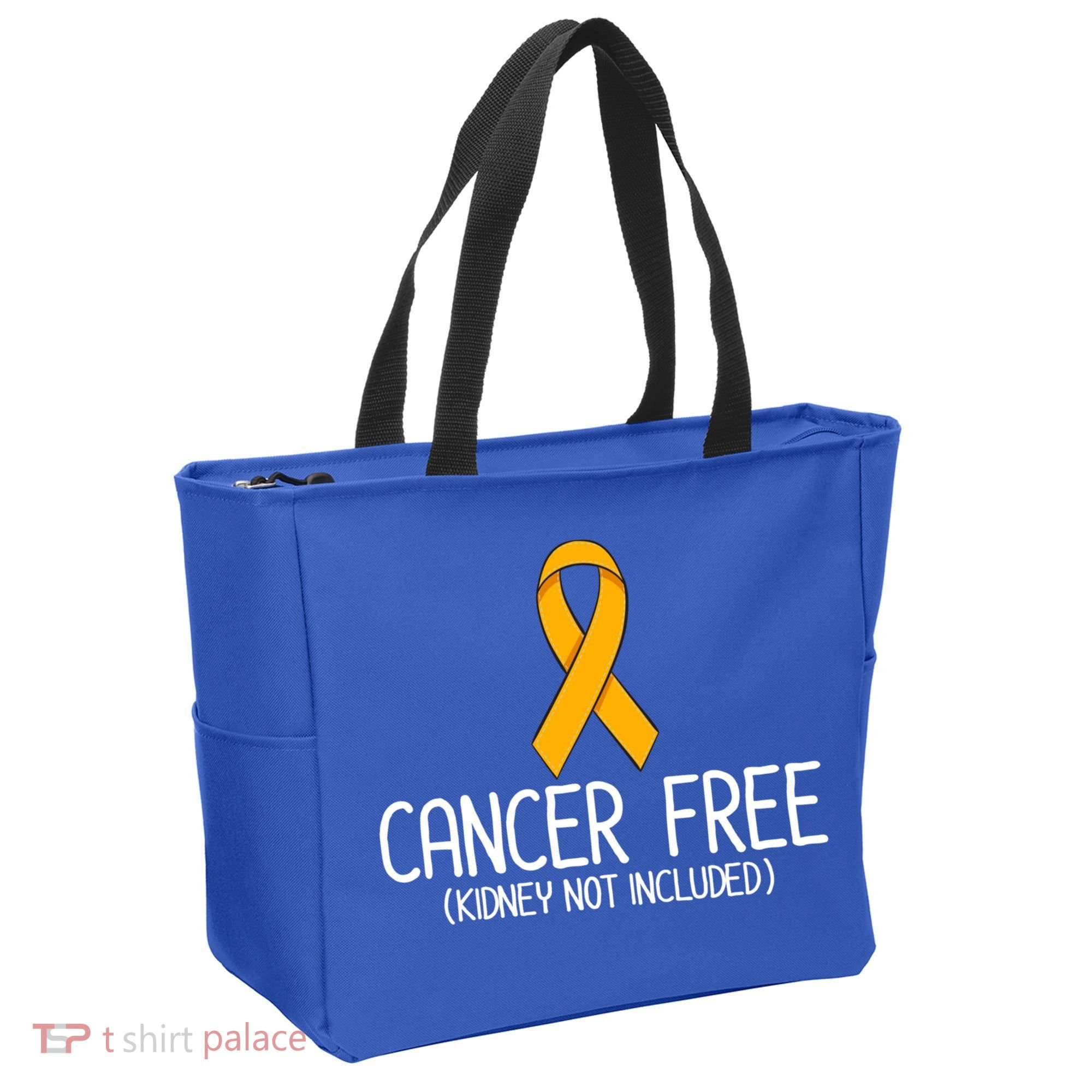 Kidney Cancer Orange Ribbon Awareness Survivor Gift Tote Bag