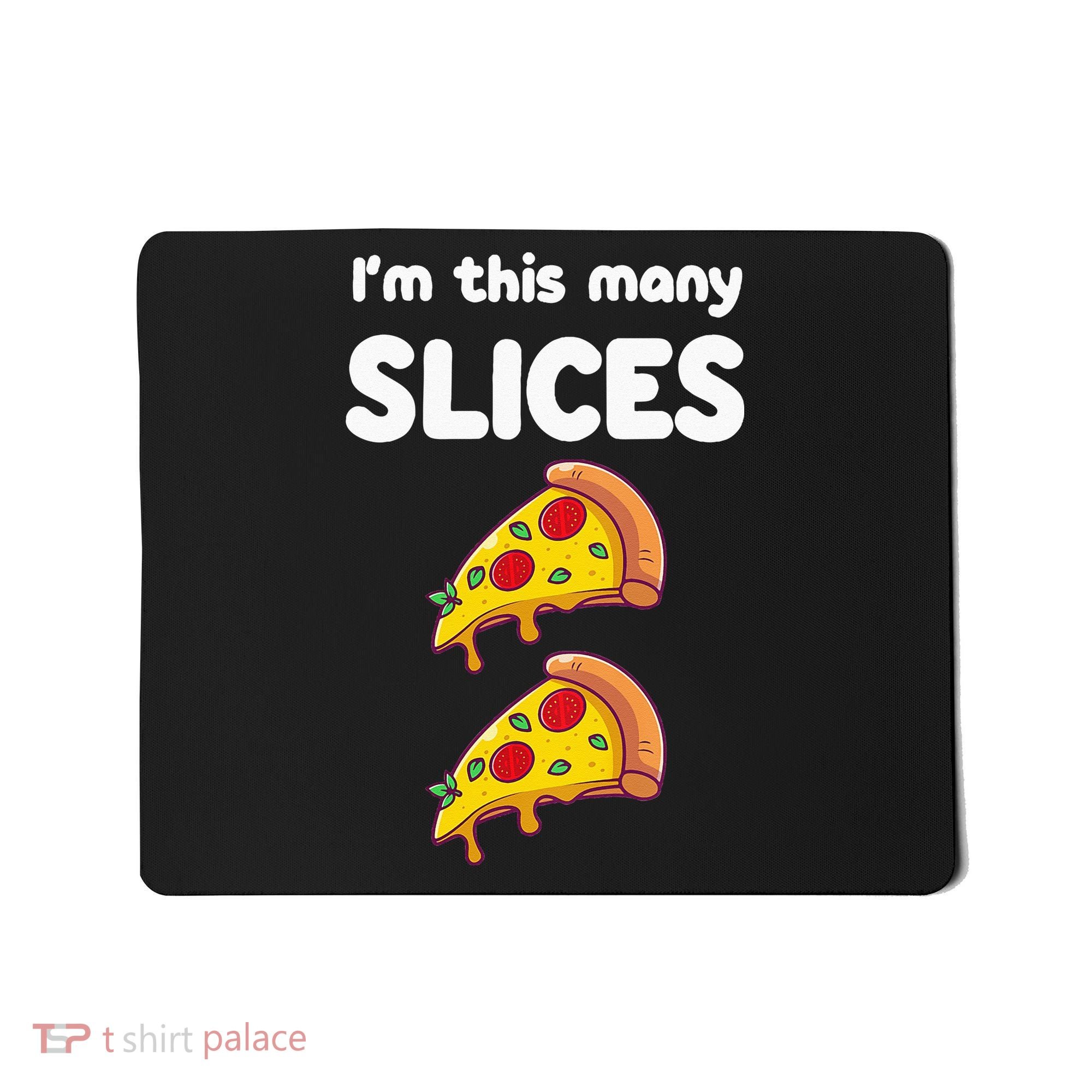 Kids Cute Pizza 2nd Birthday Im This Many Slices 2 Year Old Mousepad