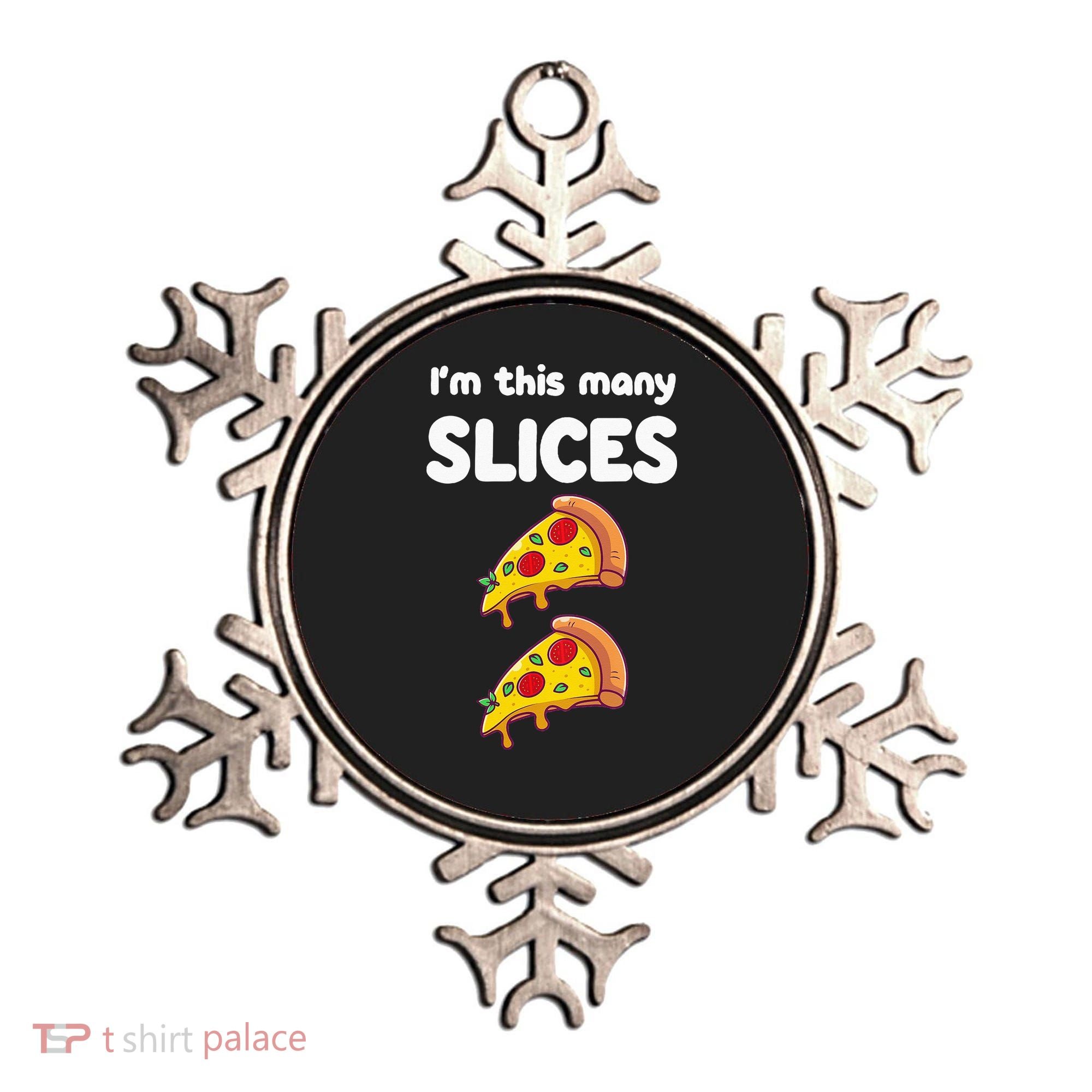 Kids Cute Pizza 2nd Birthday Im This Many Slices 2 Year Old Ornament