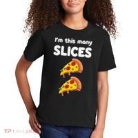 Kids Cute Pizza 2nd Birthday Im This Many Slices 2 Year Old Kids T-Shirt thumb 2