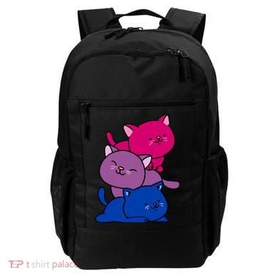 Kawaii Cat Pile Bisexual Pride Flag Cute Gift Backpack