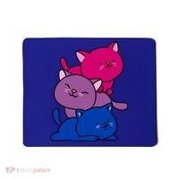 Kawaii Cat Pile Bisexual Pride Flag Cute Gift Mousepad thumb 0