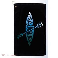 Kayaker Canoeing Paddling Boat Lover Kayak Water Sport Golf Towel thumb 0