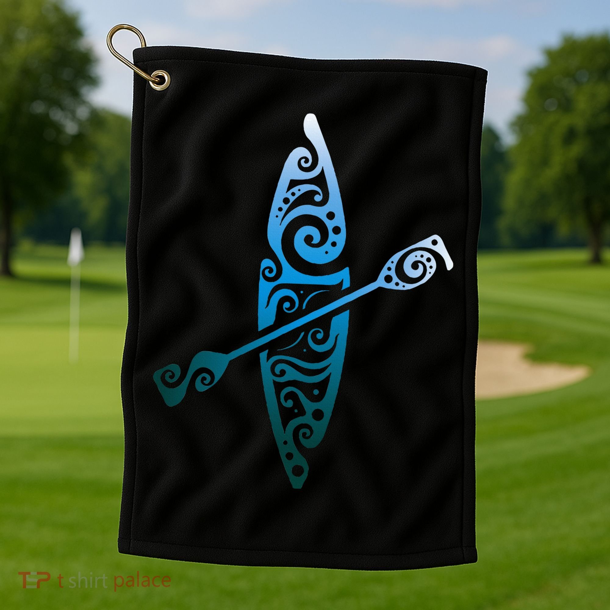 Kayaker Canoeing Paddling Boat Lover Kayak Water Sport Golf Towel