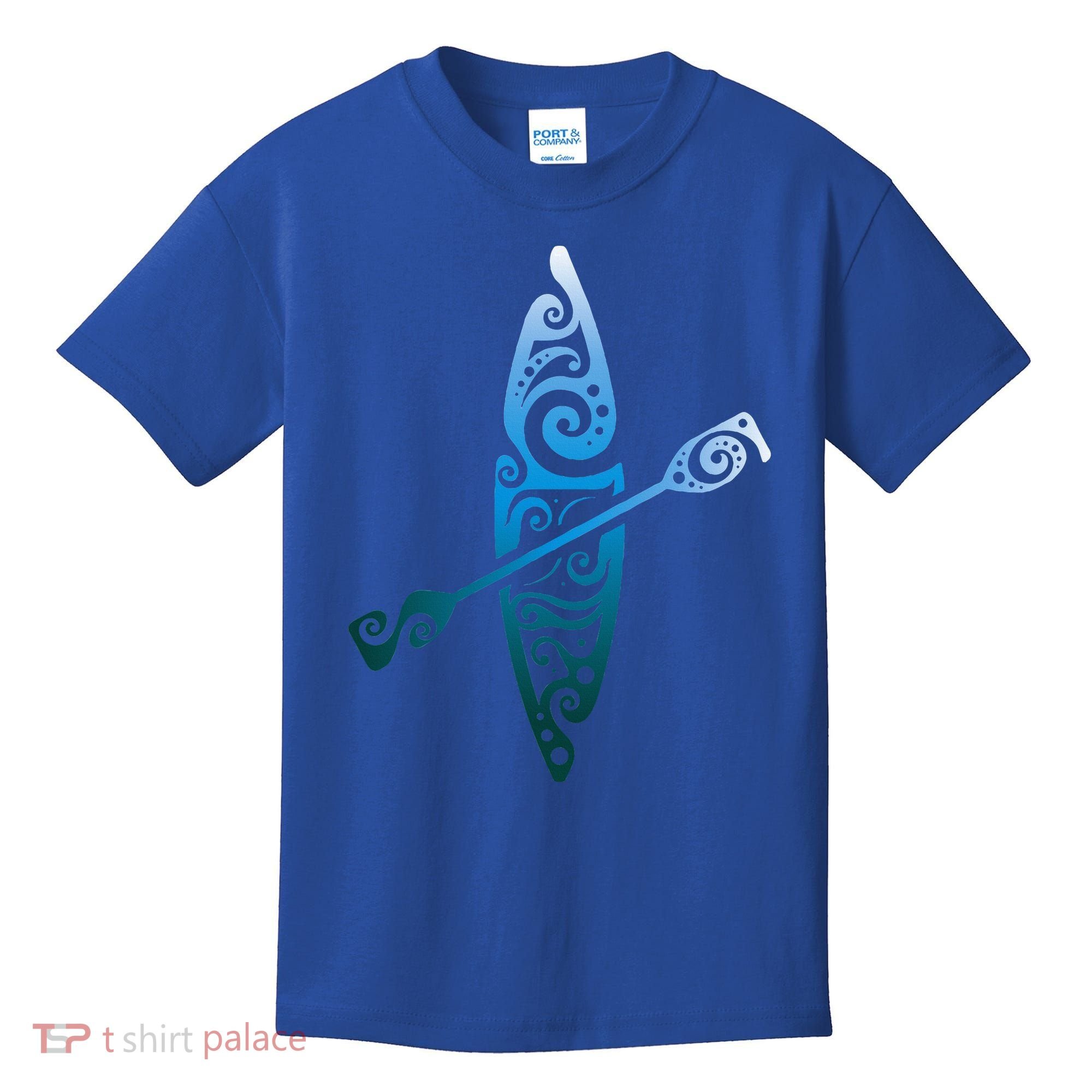 Kayaker Canoeing Paddling Boat Lover Kayak Water Sport Kids T-Shirt