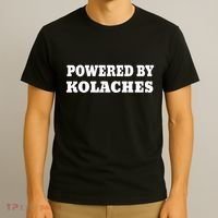 Kolache Czech Powered By Kolaches T-Shirt thumb 3