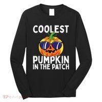 Kids Coolest Pumpkin In The Patch Halloween Boy Girls Teens Long Sleeve Shirt thumb 0