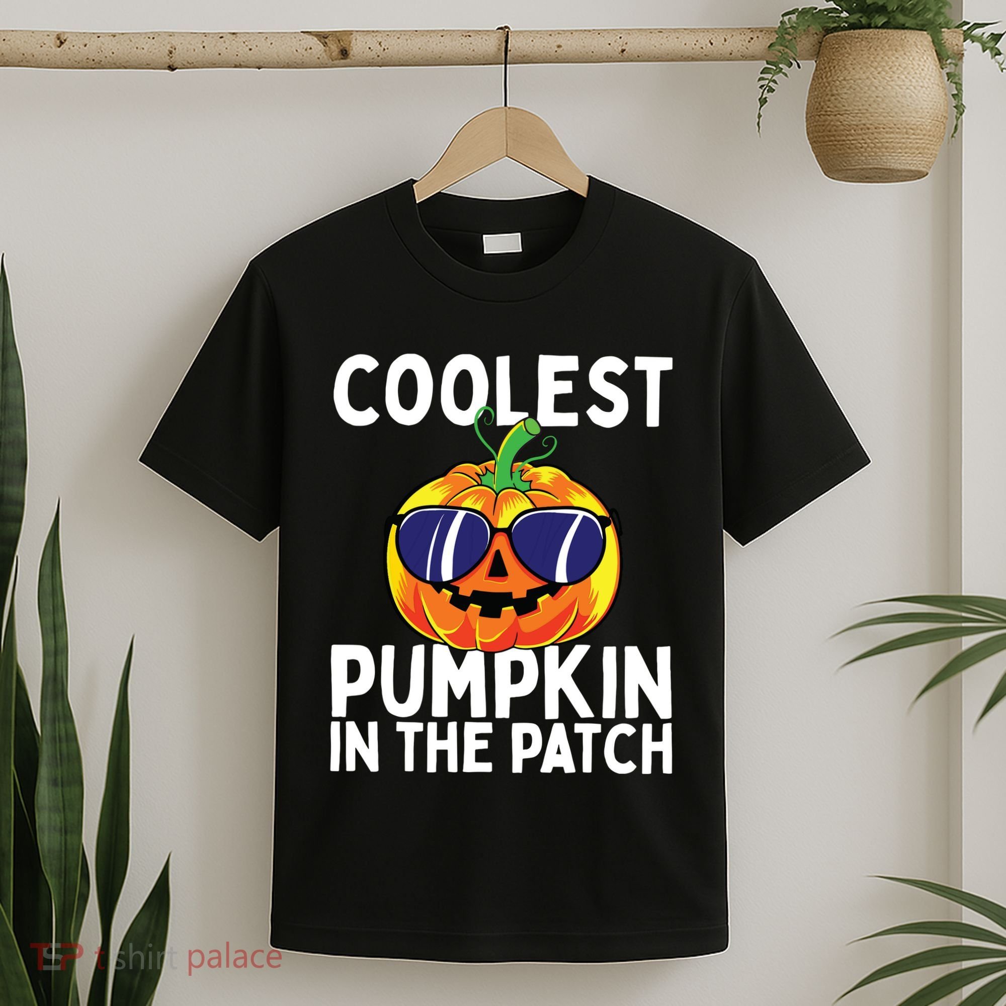 Kids Coolest Pumpkin In The Patch Halloween Boy Girls Teens T-Shirt